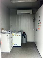 LaboSafe - Essai pilote Schönau - Intérieur container avec échantilloneur